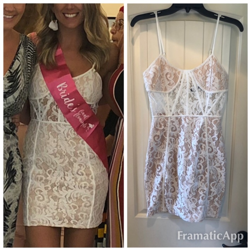 White lace dress